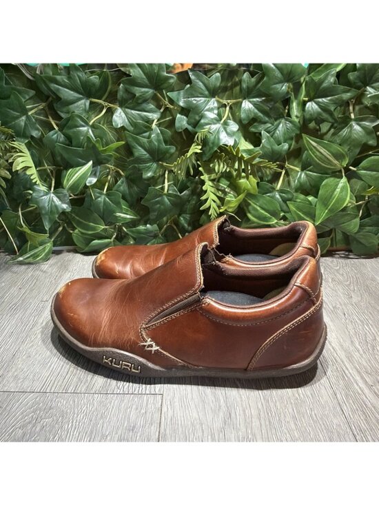 Kuru Kivi Mens Brown Size 7.5  Classic Outdoor Leather Slip On Shoes